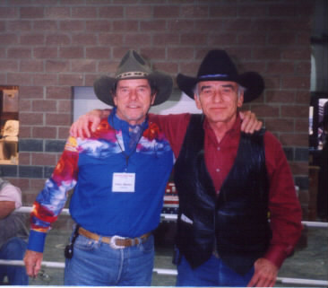 Peter Brown and James Drury at the Dean Smith Celebrity Rodeo